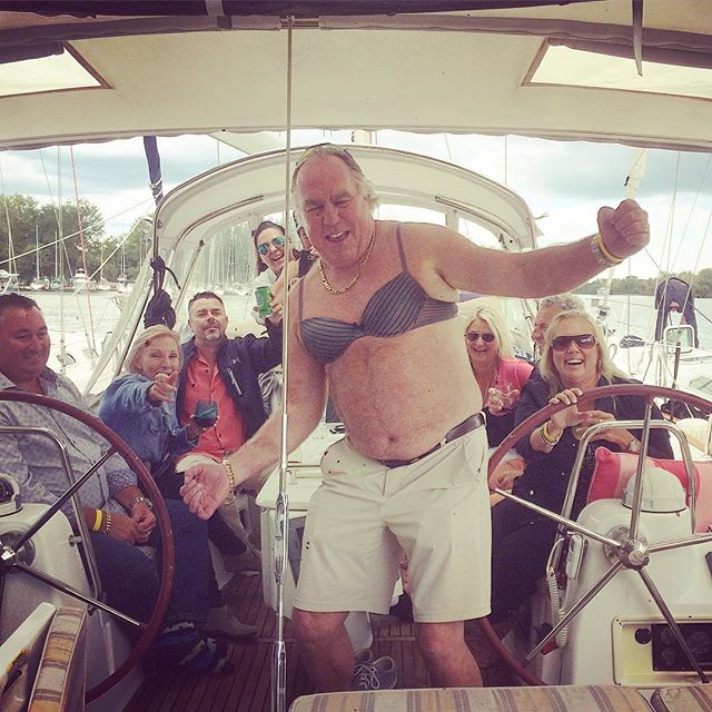 We did Set Sail for Hope again this year. A GREAT cause. And this is the table we served, who look like they had a GREAT time. SHOW US YA TITS.